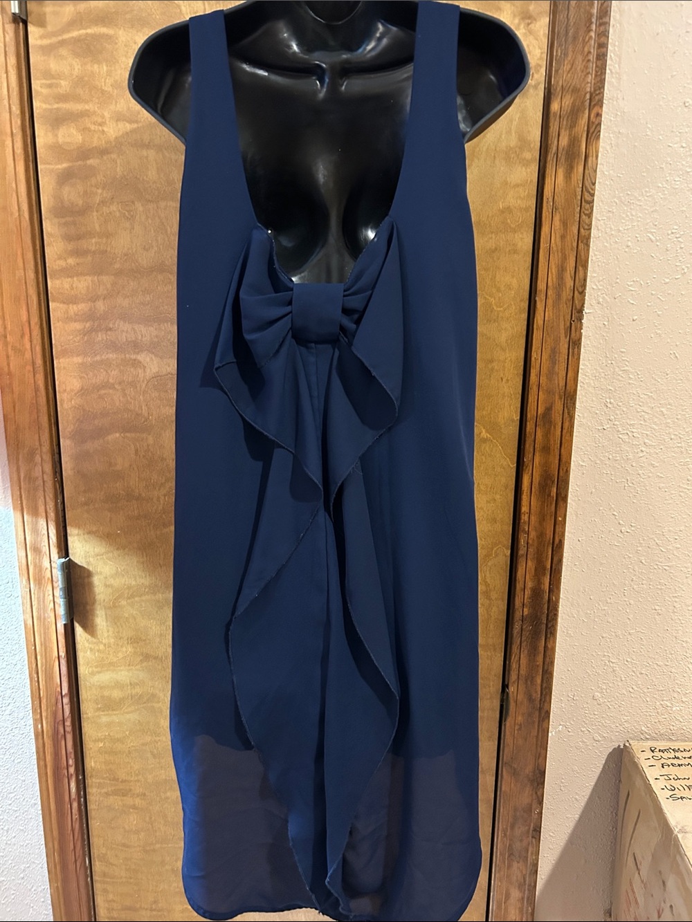 Navy Sleeveless Shift Dress - Classic Women's Dress - EXCELLENT CONDITION